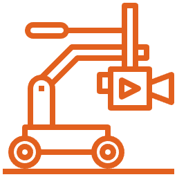 Forklift guided icon